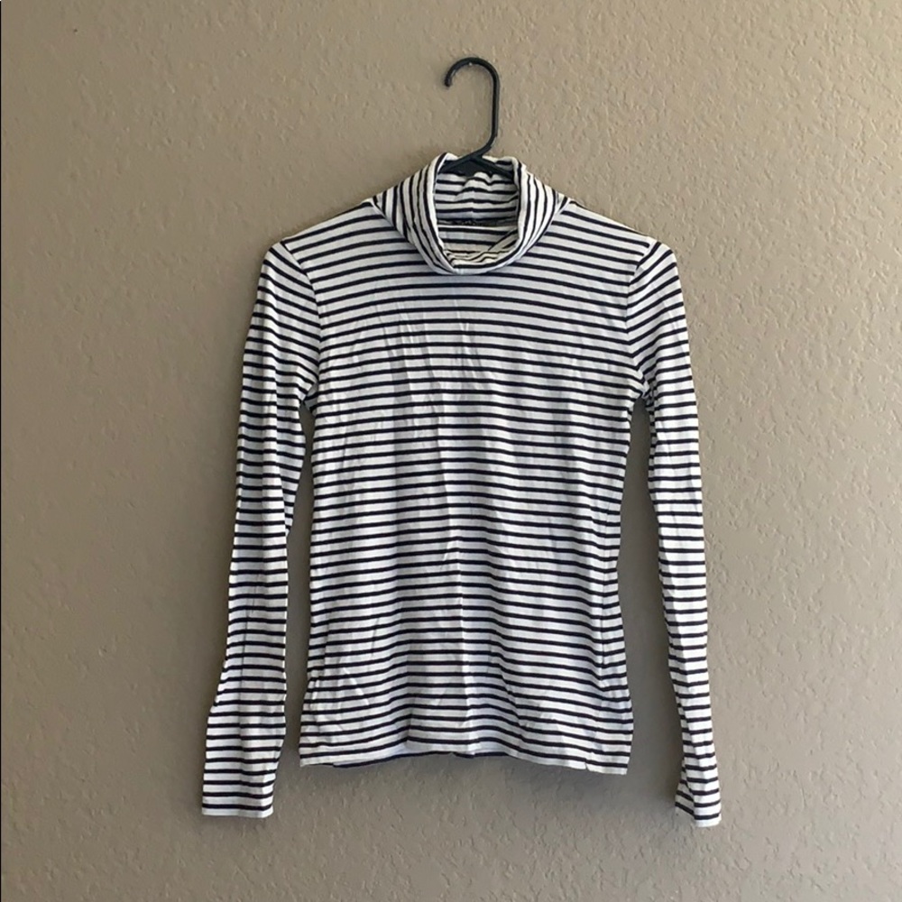 J.Crew Long Sleeve Striped Turtleneck